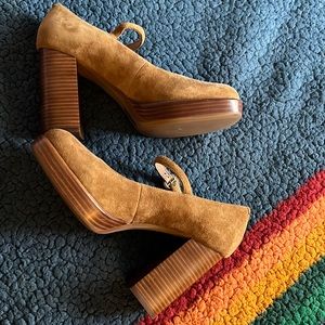 Jeffrey Campbell Suede Mary Janes